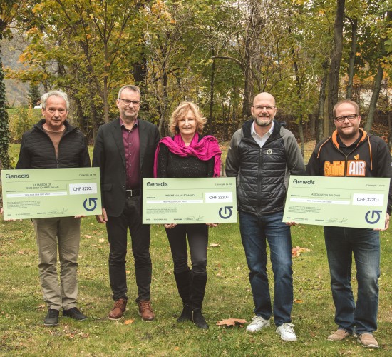 Concours Genedis: 9'660 francs récoltés pour trois associations