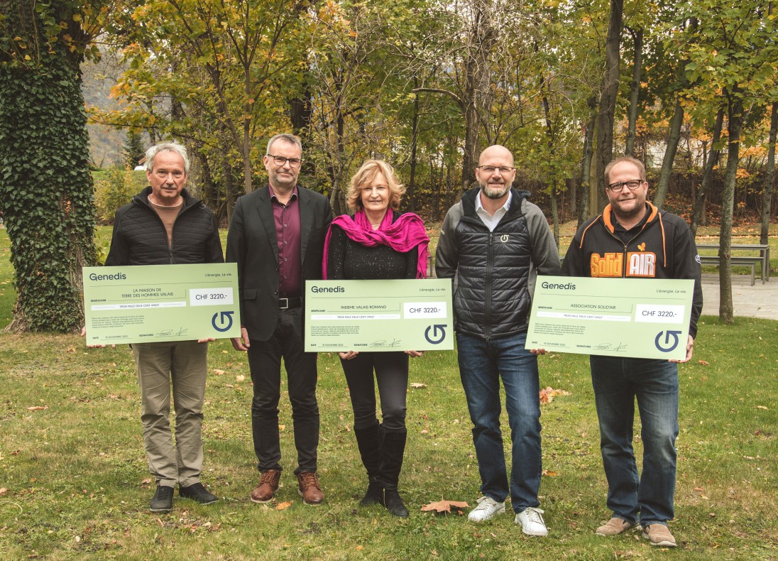Concours Genedis: 9'660 francs récoltés pour trois associations
